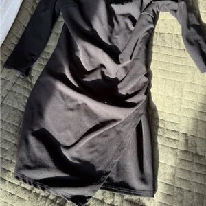 Lulu's Chic Black Long Sleeve Dress